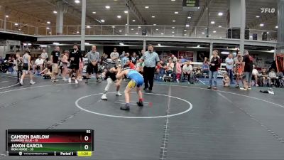 92 lbs Semis (4 Team) - Jaxon Garcia, Iron Horse vs Camden Barlow, Hammers Blue