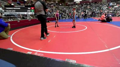 73 lbs Semifinal - Thomas Watkins, Paris Wrestling Club vs Talon Lutz, Benton Parks Youth Wrestling