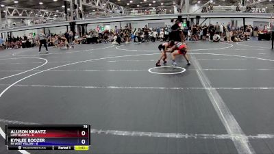 70 lbs Semis (4 Team) - Kynlee Boozer, PA West Yellow vs Allison Krantz, Lady Bandits