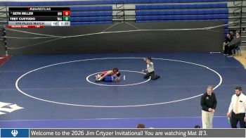 141 lbs 5th Place Match - Seth Miller, Ohio Northern University vs Trey Custodio, Washington & Lee