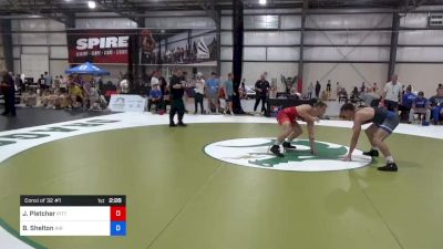 70 kg Consi Of 32 #1 - Jack Pletcher, Pittsburgh Wrestling Club vs Bryce Shelton, Air Force Regional Training Center