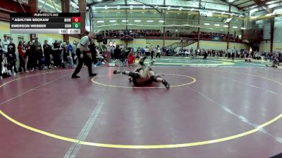 110 lbs Champ. Round 1 - Emerson Webber, Hernando vs Ashlynn Brokaw, Mount Vernon