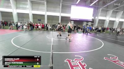 215 lbs Cons. Round 2 - Gordon Cluff, Mountain View vs Bryce Mortensen, Payson