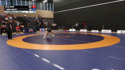 55kg 3rd Place Match - Julia Daus, Edmonton Wrestling Club vs Abby Wolff, Saskatoon Wrestling Club