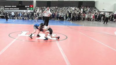 60-B lbs Consi Of 16 #1 - Michael Ridge, High Pace Wrestling Club vs Homa Sivalingam, Indra Wrestling