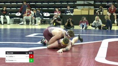 285 lbs Final - Hunter Catka, Virginia Tech vs Bryan Caves, Central Michigan