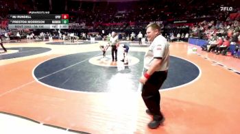 3A 106 lbs Semifinal - Preston Morrison, Aurora (Marmion Academy) vs MJ Rundell, Oak Park (O.P.-River Forest)