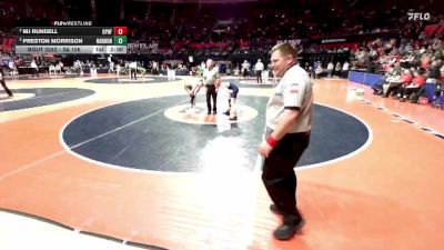 3A 106 lbs Semifinal - Preston Morrison, Aurora (Marmion Academy) vs MJ Rundell, Oak Park (O.P.-River Forest)