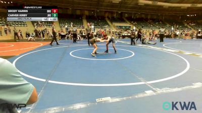 83 lbs 3rd Place - Brody Harris, Bartlesville Wrestling Club vs Carver Kirby, Jay Wrestling Club