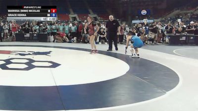 120 lbs Cons. Rd Of 64 - Marissa (Mimi) Nicolas, Indiana vs Grace Kenna, Massachusetts