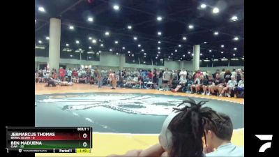 138 lbs Round 1 (6 Team) - Jermarcus Thomas, BRAWL Silver vs Ben Maduena, CIAW