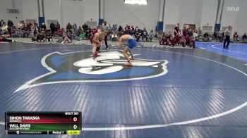 184 lbs Semifinal - Will Davis, Elizabethtown vs Simon Taraska, Norwich