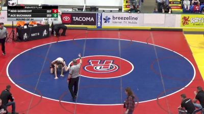 103 lbs Round Of 64 - Reid Gobrecht, South Western vs Ace Buchanan, Grove City