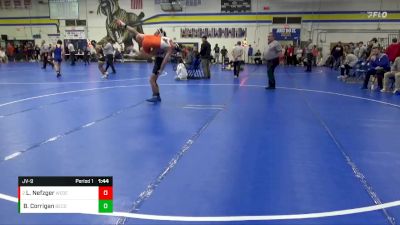 JV-9 lbs Round 1 - Liam Nefzger, West Delaware, Manchester vs Brock Corrigan, Benton Community