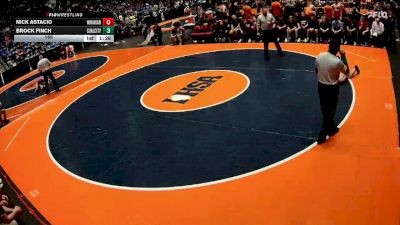 165 lbs Semis & 1st Wrestleback (8 Team) - Nick Astacio, Woodstock (Marian) vs Brock Finch, Coal City