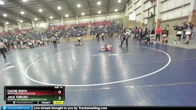 77 lbs Champ. Round 2 - Jack Thrush, Buckeye Roughriders Wrestling Club vs Cache Smith, Bear River Wrestling Club