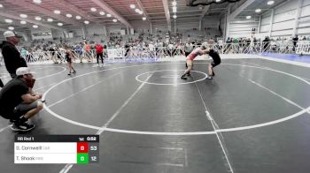 150 lbs Rr Rnd 1 - Grayson Cornwelll, Cali Red vs Trent Shook, Ride Out Wrestling Club Blue