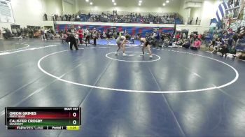 126 lbs Quarterfinal - Orion Grimes, Priest River vs Calister Crosby, University