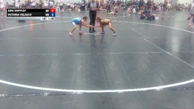 78 lbs Round 3 (10 Team) - Aria Shifflet, Botetourt TC vs Victoria Velasco, NC Gold