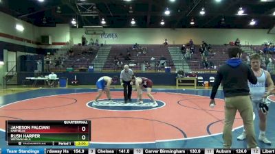 182 lbs Quarterfinal - Jameson Falciani, Hartselle vs Rush Harper, Vestavia Hills