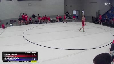 56 lbs Finals (2 Team) - Brody Owens, Kansas Red Boys vs Isaiah Pracht, Team Iowa Boys