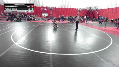 14U Boys - 96 lbs Semis - Logan Grant, LaCrosse Area Wrestlers vs Gavin Lamers, Team Nazar Training Center