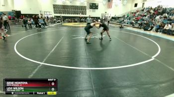 190 lbs Round 3 (10 Team) - Levi Wilson, Cheyenne East vs Gene Montoya, Rock Springs