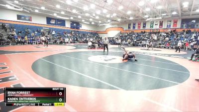 157 lbs Cons. Round 1 - Ryan Forrest, John Carroll University vs Kaden Ontiveros, Nebraska Wesleyan University