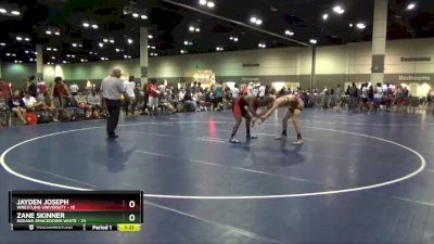 160 lbs Round 3 (10 Team) - Jayden Joseph, Wrestling University vs Zane Skinner, Indiana Smackdown White