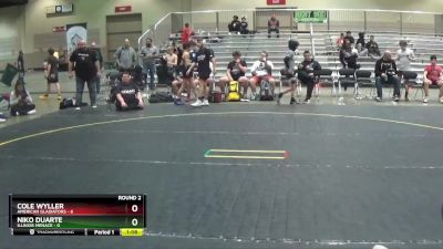 85 lbs Round 2 (6 Team) - Cole Wyller, American Gladiators vs Niko Duarte, Illinois Menace