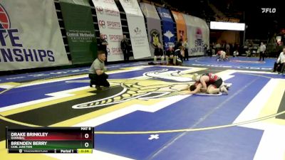 138 Class 3 lbs Cons. Round 3 - Drake Brinkley, Hannibal vs Brenden Berry, Carl Junction