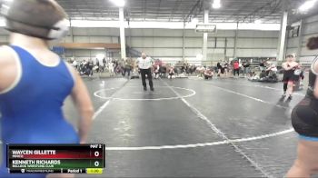 95 lbs Quarterfinal - Waycen Gillette, Minico vs Kenneth Richards, Bulldog Wrestling Club