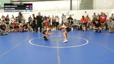33 lbs Rr Rnd 1 - Parker Hoover, Lady Warriors United - W vs Stella Eimer, Charlies Angels- W