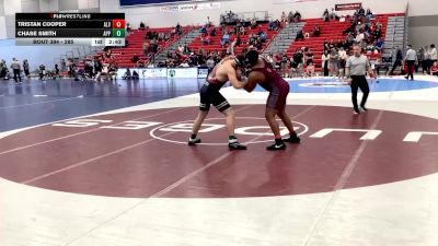 285 lbs 5th Place Match - Tristan Cooper, Alvernia University vs Chase Smith, Apprentice School