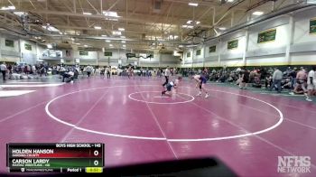 145 lbs Cons. Round 3 - Holden Hanson, Harding County vs Carson Lardy, MATPAC Wrestling - ND