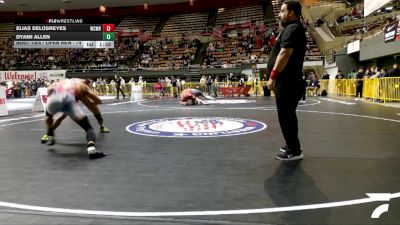 Open Men - 74 lbs Champ. Round 1 - Elias DelosReyes, Will C Wood High School Wrestling vs Dyami Allen