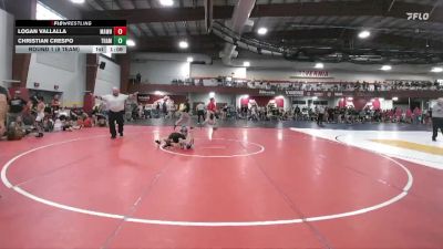 72 lbs Round 1 (8 Team) - Logan Vallalla, Mat Assassins White vs Christian Crespo, Taylor Hammers