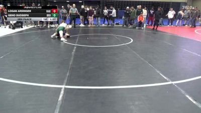 100 lbs 3rd Place - Logan Ardinger, Hagerstown vs Geno DiJoseph, Bridgeton