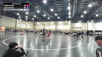125 lbs Quarterfinal - Sarah Walsh, RPA Head Hunters vs Willow White, Gladiator Wrestling