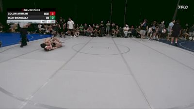 96 lbs Round 1 (6 Team) - Jack Smagalla, Iron Horse Blue vs Collin Artman, Wrecking Crew Demolition Team