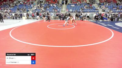 120 lbs Round Of 64 - Kaitelynn Oliver, FL vs Jessica Farmer, CO