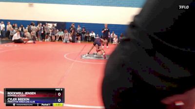 88 lbs Round 2 - Rockwell Jensen, Hammers Academy vs Cyler Beeson, Middleton Wrestling Club