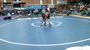 120 lbs Quarterfinal - Travis Angus, Uintah vs Cole Ashworth, Viewmont
