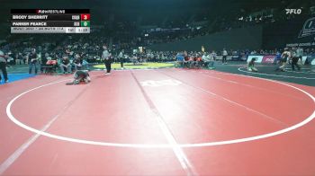 3A Boys 113 lbs Champ. Round 1 - Parker Pearce, Santiam Christian Boys vs Brody Sherritt, Coquille Boys