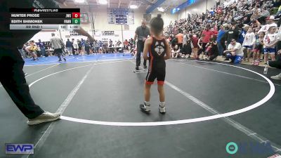40 lbs Rr Rnd 1 - Hunter Prose, Jay Wrestling Club vs Edith Shimonek, Pawhuska Elks Takedown