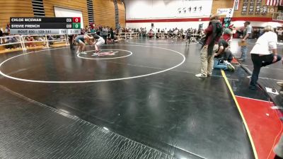 129-141 lbs Cons. Semi - Chloe McEwan, Casper Classic Academy vs Stevie French, Cody Middle School