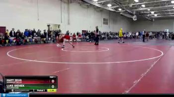 160 lbs Champ. Round 2 - Luke Bieniek, Holdingford vs Matt Zeug, Redwood Valley