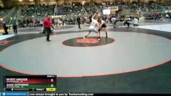 152 lbs Quarterfinals (8 Team) - Wyatt Anicker, 5A Scappoose vs Gage Hathaway, 5A Eagle Point