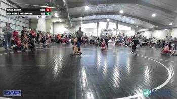 49 lbs 3rd Place - Kane Leyba, Team Tulsa Wrestling Club vs Michael Cawthorne, Tiger Trained Wrestling