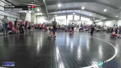49 lbs 3rd Place - Kane Leyba, Team Tulsa Wrestling Club vs Michael Cawthorne, Tiger Trained Wrestling